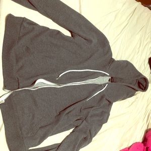Forever 21+ Grey Zip-Up Hoodie